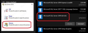 Microsoft-SQL-Server-2019-Remove