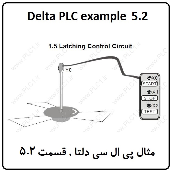 مثال PLC دلتا – Latching Control Circuit 5.2