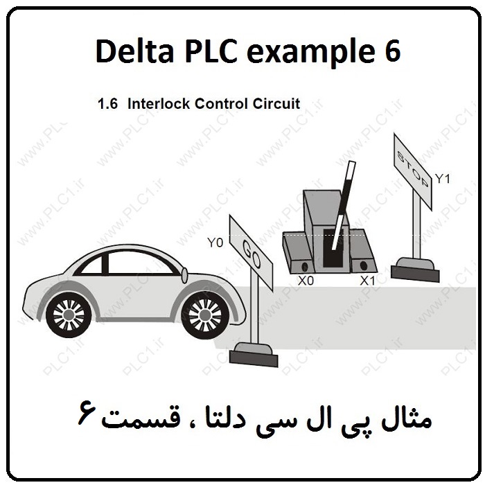 مثال PLC دلتا - Latching Control Circuit 6
