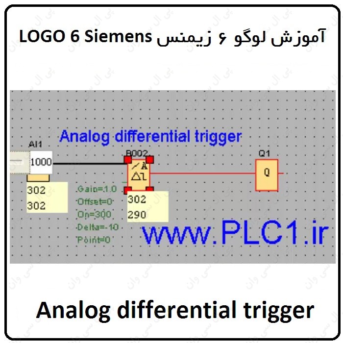 آموزش PLC لوگو 6 زیمنس ، 4 ، Analog differential trigger