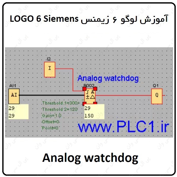 آموزش PLC لوگو 6 زیمنس ، 9 ، Analog watchdog