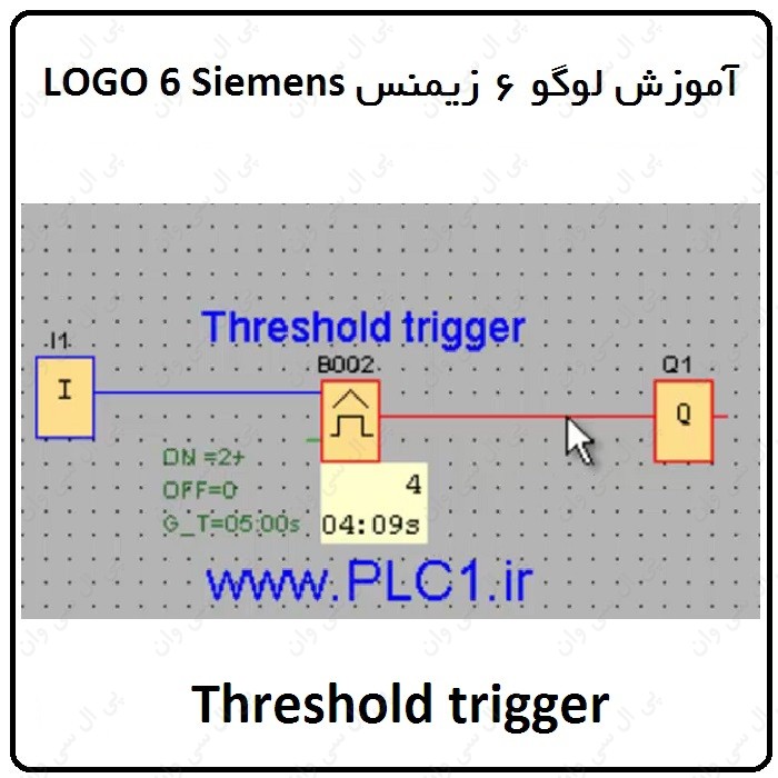 آموزش PLC لوگو 6 زیمنس ، 20 ، Threshold trigger