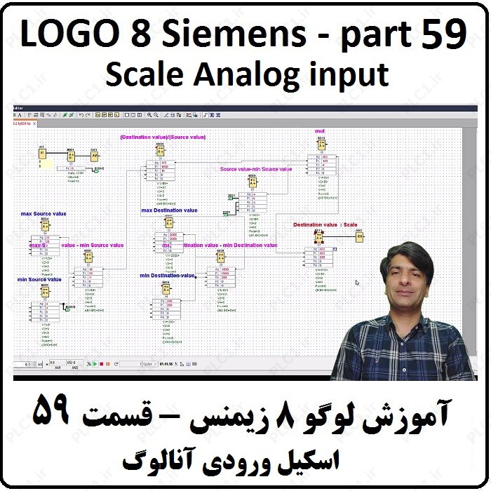 آموزش LOGO زیمنس ، 59 ، اسکیل ورودی آنالوگ Scale Analog input