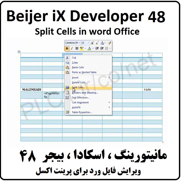 آموزش iX Developer,48 ویرایش فایل word برای Excel